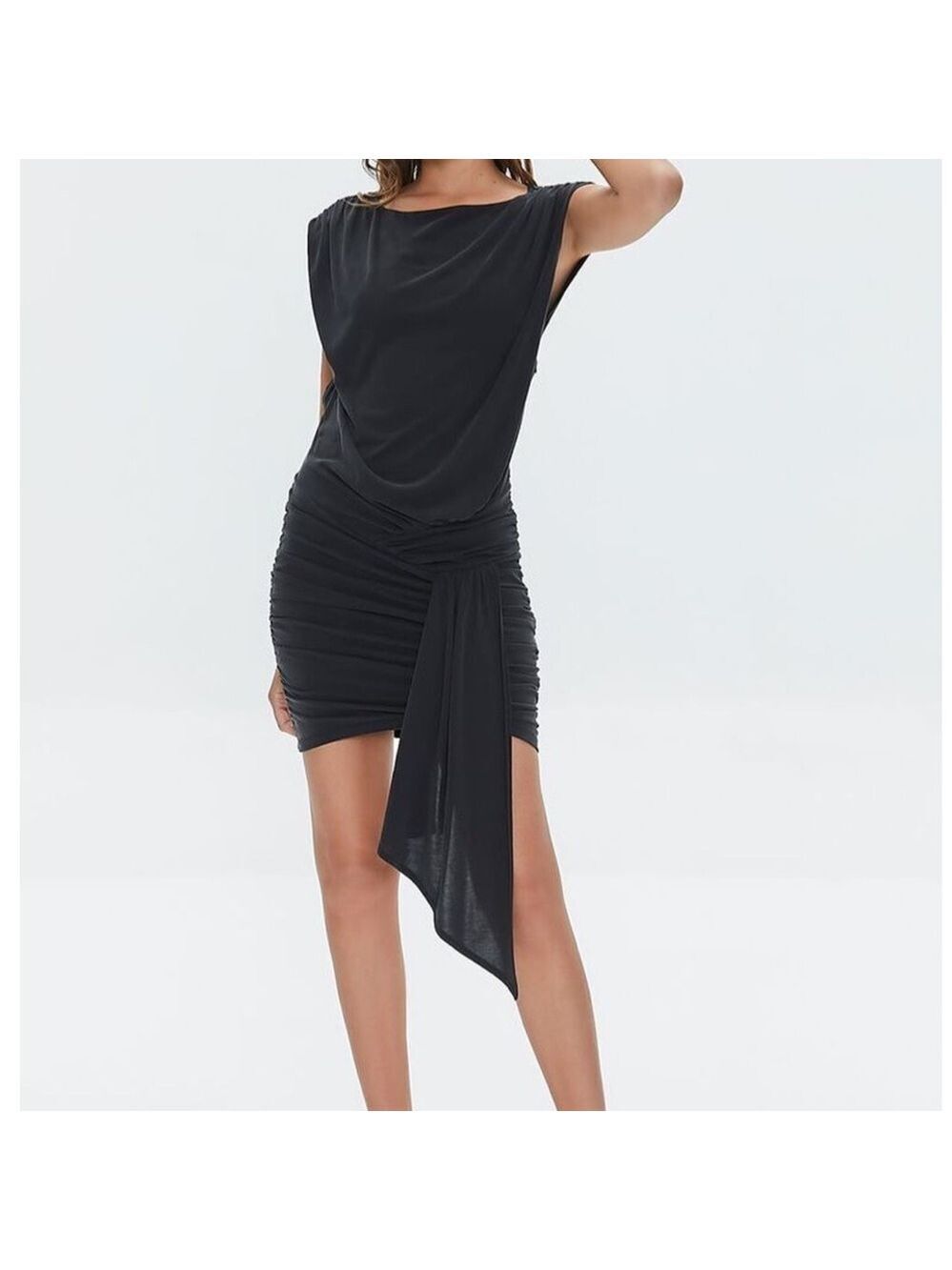 Woman’s Ruched Bodycon Mini Dress
